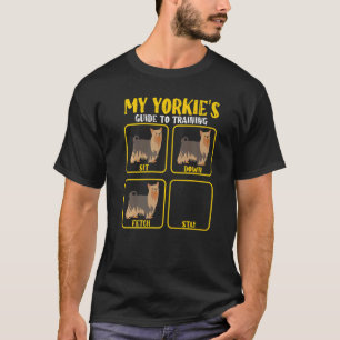 Camiseta Funny Yorkie Yorkshire terrier dog training guide