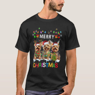 Camiseta Funny Yorkshire Navidades Tee Reindeer Navidades L