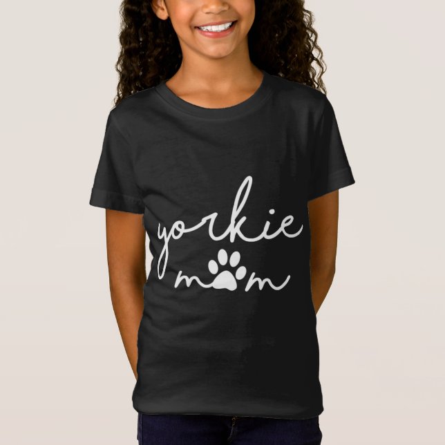 Camiseta Funny Yorkshire Terrier Dog Mom Cute Yorkie Mom de (Anverso)