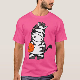 Camiseta Funny Zebra Jugando Personalizado de Baloncesto