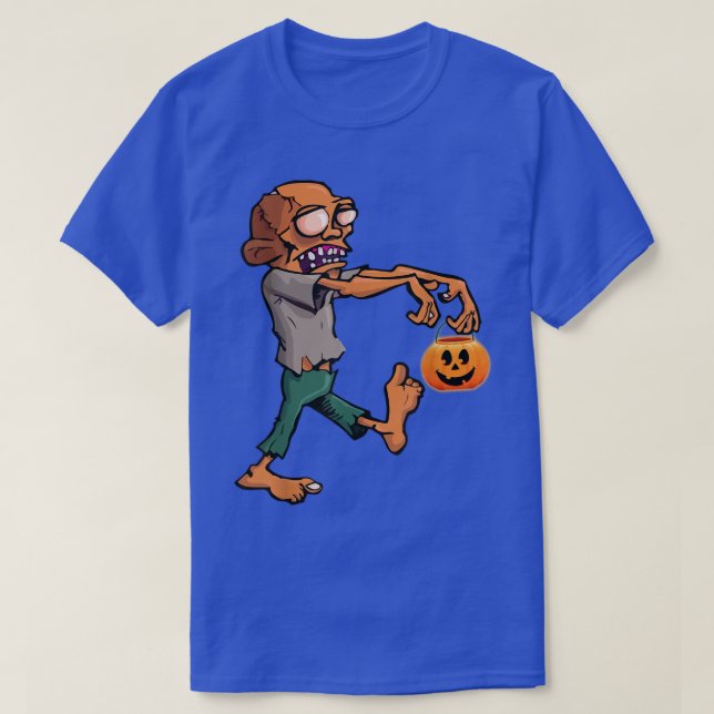 Camiseta Funny Zombie Jack O Lantern Pumpkin feliz Hallowee (Diseño del anverso)