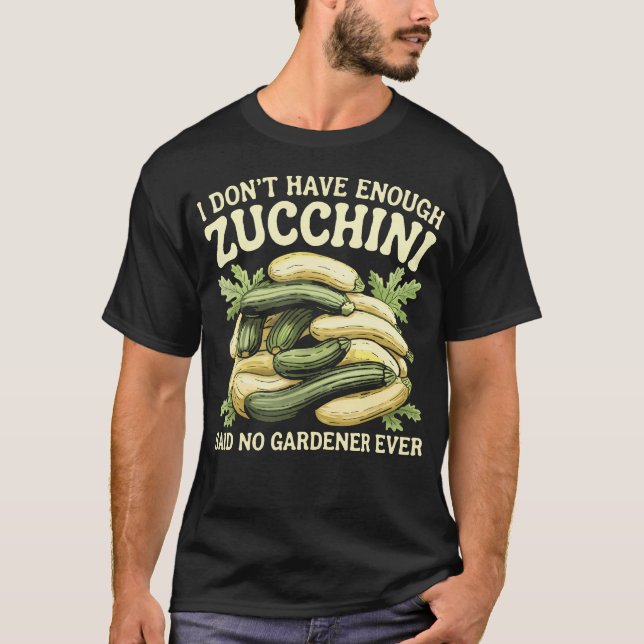 Camiseta Funny Zucchini Lover Garden Vegetable Veggie Vegan (Anverso)