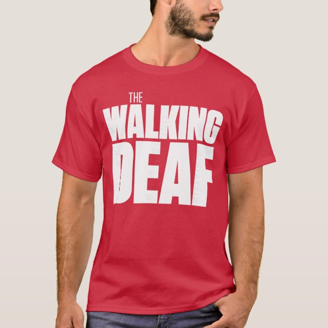 Camiseta Funnyhe Walking Deaf Deaf Prideshirt retro (Anverso)