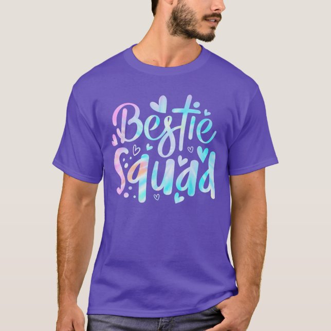 Camiseta Funnyie Dye Best Friend Matching Bestie Squad BFF  (Anverso)