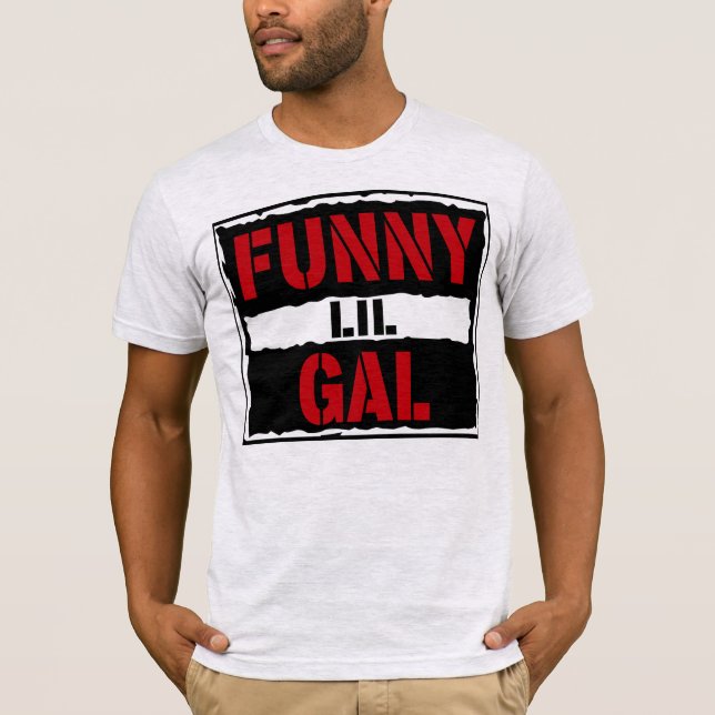 Camiseta FunnyLilGalReacciona Actitud Lucha contra la Shirt (Anverso)