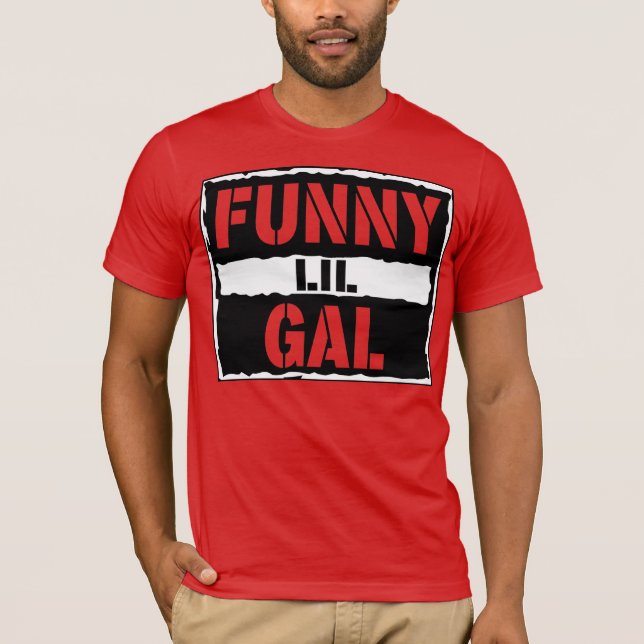 Camiseta FunnyLilGalReacciona Actitud Lucha contra la Shirt (Anverso)
