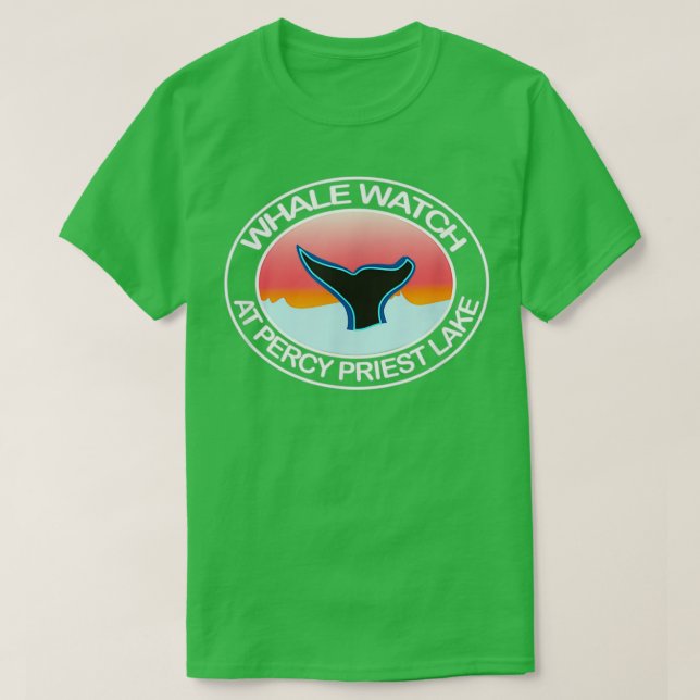 Camiseta FunnyWhaleWatchAtPercyPriestLakeTennesseeTailWater (Diseño del anverso)