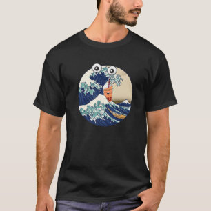 Camiseta Funy Kanagawa Gran Ola Beber Boba Leche de burbuja
