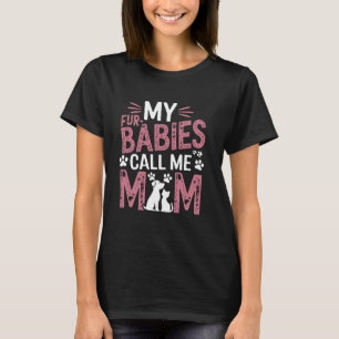 Camiseta Fur Baby Mom Dog Owner Women My Fur Babys Me Llama