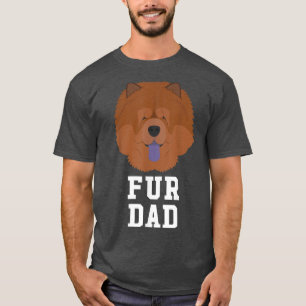 Camiseta Fur Dad Chow Chow Fathers Day Dog