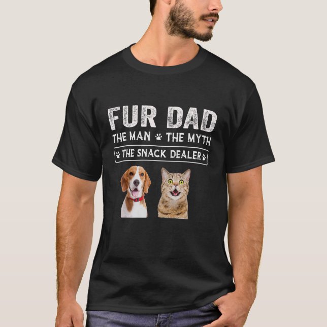 Camiseta Fur Dad El hombre el mito hombres perro padre de g (Anverso)