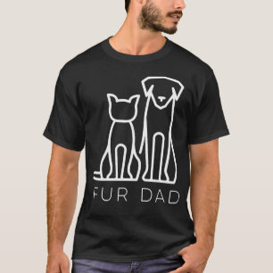 Camiseta Fur Dad Pet Lover Cat Dog Dad Husband Funny Father