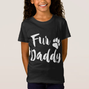 Camiseta Fur Daddy Paw Print Dog Lover Dad