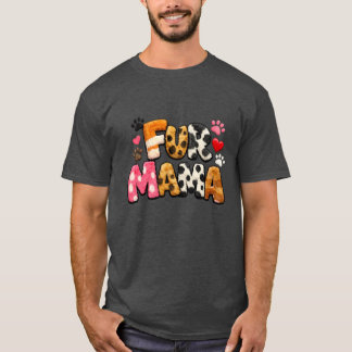 Camiseta Fur Mama T-Shirt | Cute Pet Lover Gift | Dog Mom 
