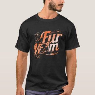 Camiseta Fur Mom De Un Gato Fluffy En Pursday Pullover Hood