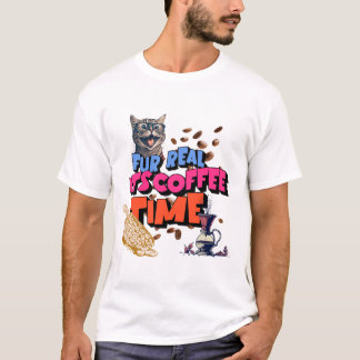 Camiseta Fur Real, es hora del café