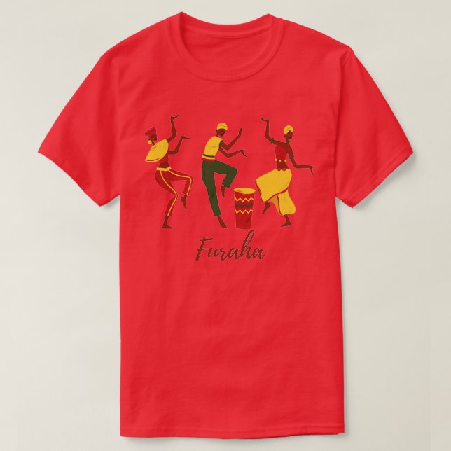 Camiseta Furaha Swahili palabra para alegría o alegría 1 (Diseño del anverso)