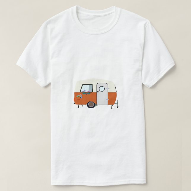 Camiseta Furgoneta Camper de Fondo (Diseño del anverso)