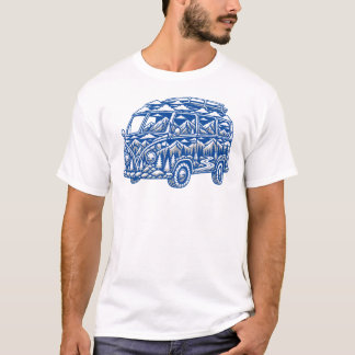 Camiseta Furgoneta Camper Vintage Montaña