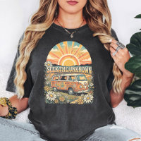 Furgoneta Hippie Retro Signo de Paz Arte Atardecer