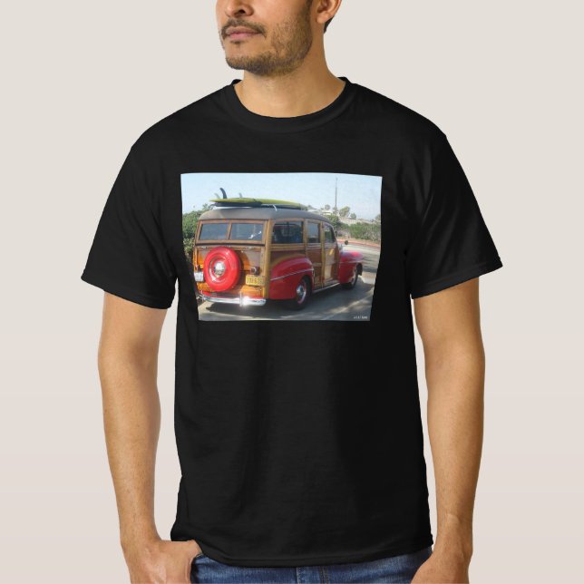 Camiseta Furgoneta Woodie (Anverso)