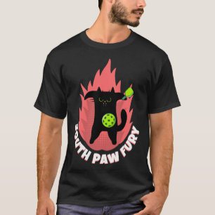 Camiseta Furia de Garra Zurda Gato Enojado Pickleball