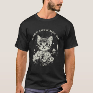 Camiseta Furia de gato lindo me consume divertido kitten sa