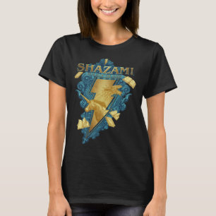 Camiseta Furia de Shazam del sello azul de los dioses
