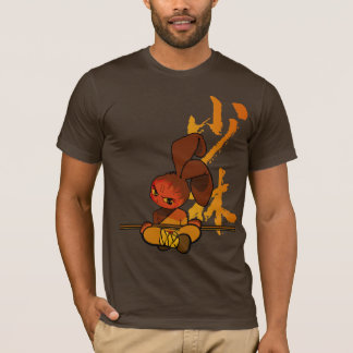 Camiseta furia del conejito del shaolin del hierro