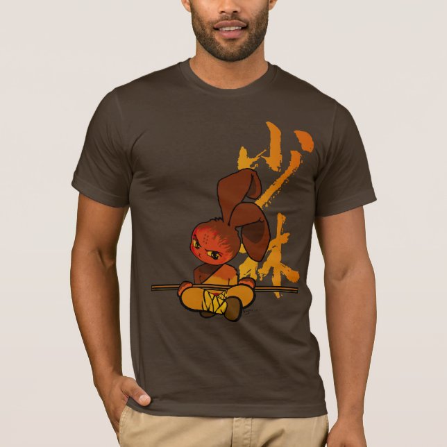 Camiseta furia del conejito del shaolin del hierro (Anverso)
