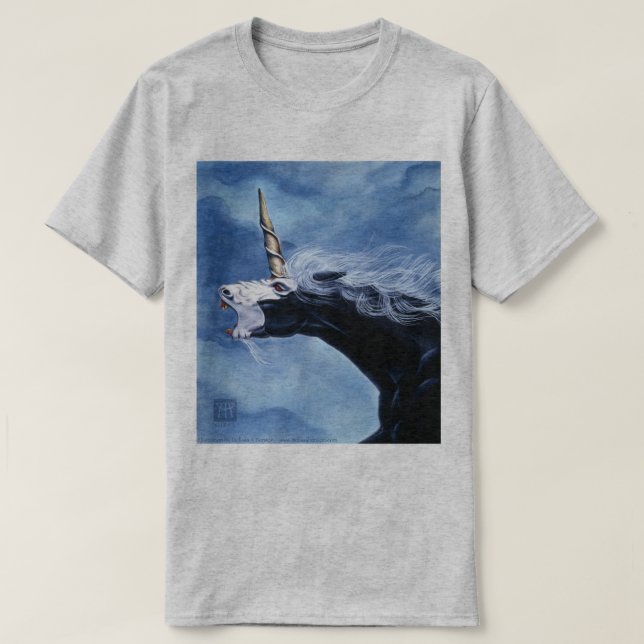 Camiseta Furia del unicornio (Diseño del anverso)