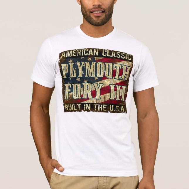 Camiseta Furia III de Plymouth - coche clásico construido (Anverso)