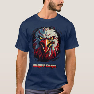 Camiseta Furia majestuosa águila enojada desatada