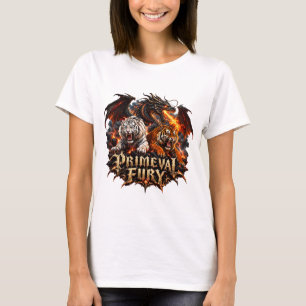 Camiseta Furia Primigenia Dragón Tigre, Épico Drag