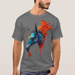 Camiseta Furia vibrante con la cabeza de burro en Mesmerizi