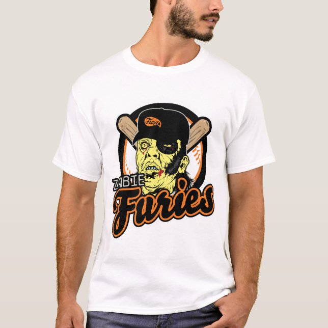 Camiseta Furias del béisbol del zombi (Anverso)