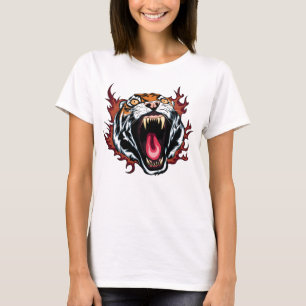 Camiseta furiosa de tigre