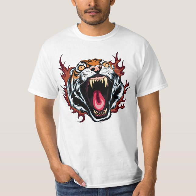 Camiseta furiosa de tigre (Anverso)