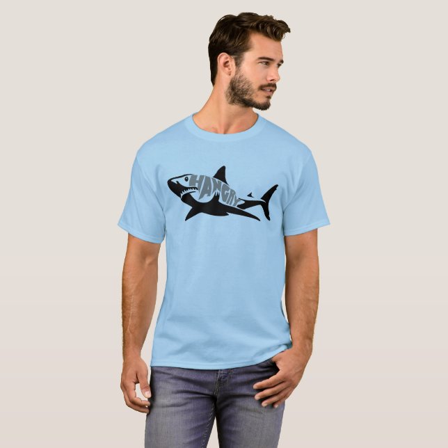 Camiseta Furiosas mandíbulas de tiburón blanco Guay Hangry  (Anverso completo)