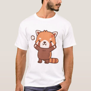 Camiseta Furioso, pero todavía curado, Panda Rojo Permanent