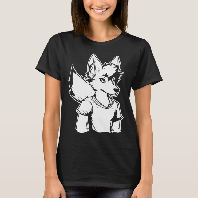 Camiseta Furries Fursona  Cosplay Furry Fandom (Anverso)