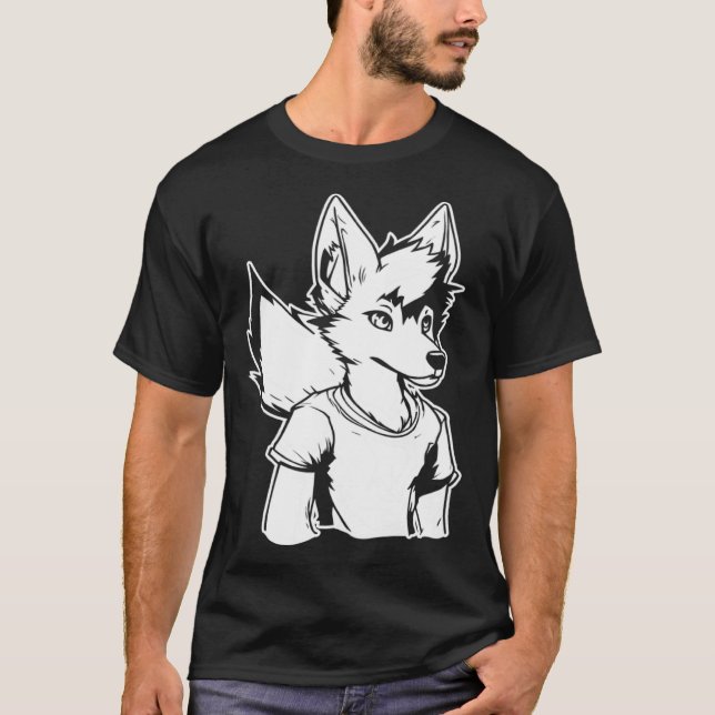 Camiseta Furries Fursona  Cosplay Furry Fandom (Anverso)