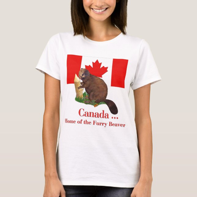 Camiseta Furry Beaver (Anverso)