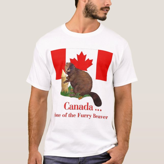 Camiseta Furry Beaver (Anverso)