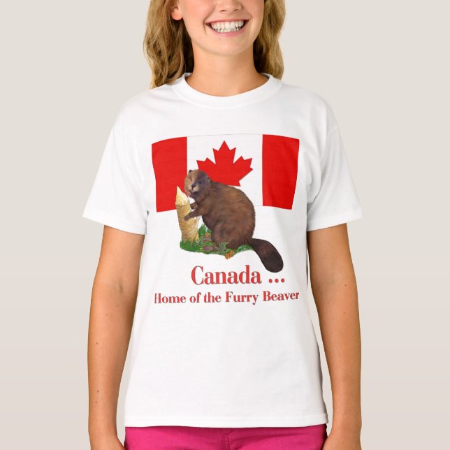 Camiseta Furry Beaver (Anverso)