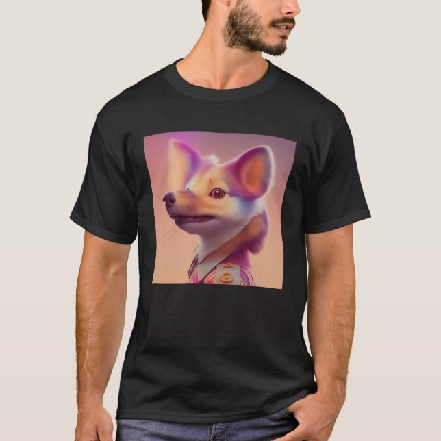 Camiseta Furry Fuzzy Sneaky Squirrel Ferret Animal Peach Go (Anverso)