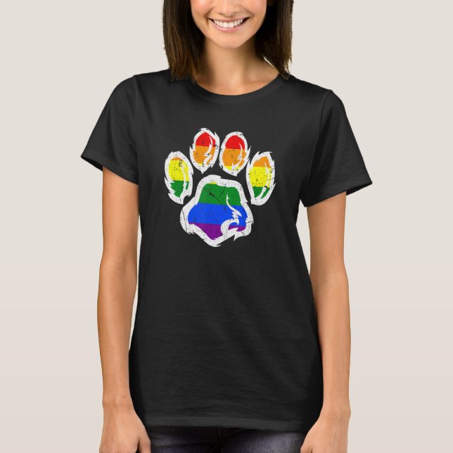 Camiseta Furry LGBTQ+ Gay Pride Parade Furries Convention C (Anverso)