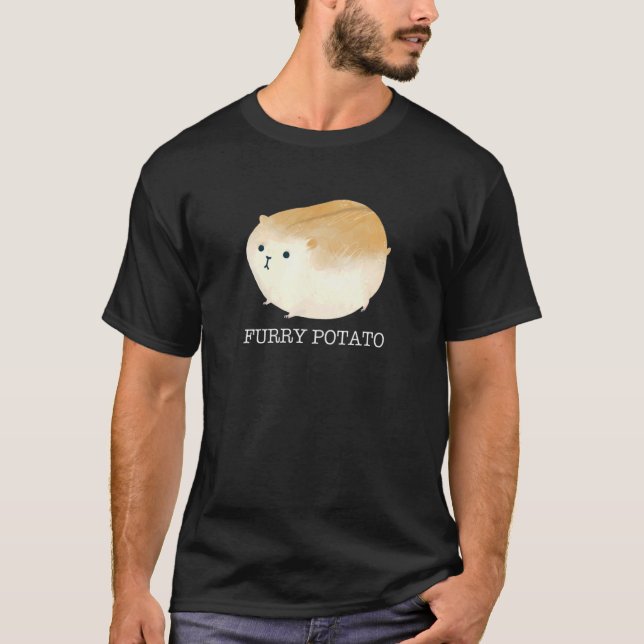 Camiseta Furry Potato  Cute Chubby Hamster Men Women Hamste (Anverso)