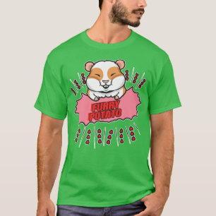 Camiseta Furry Potato Gracioso Cerdo de Guinea