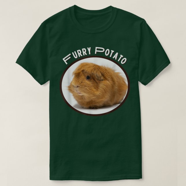 Camiseta Furry Potato Gracioso Guinea-Cerdo Nombre Animal E (Diseño del anverso)